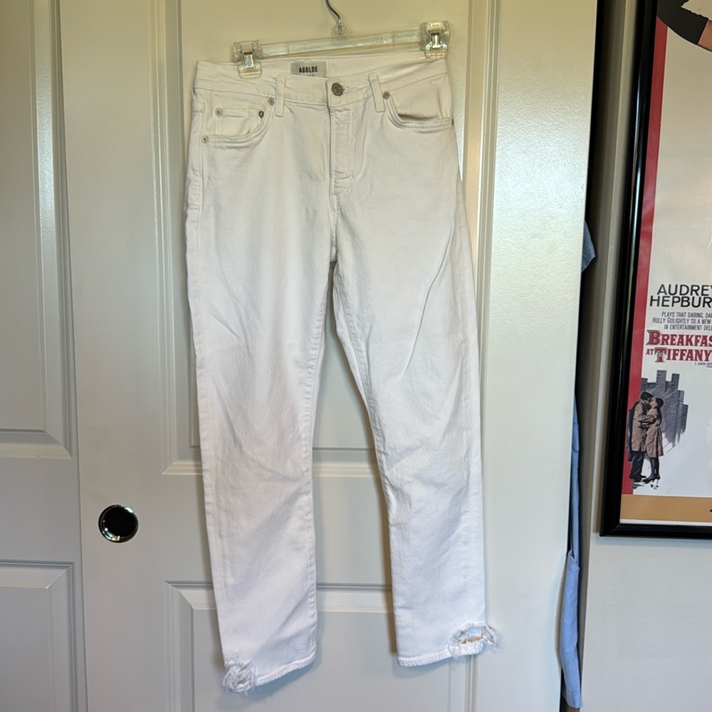 Agolde Toni Mid Rise Straight Jeans in Glowed Size 27 - Picture 2 of 16